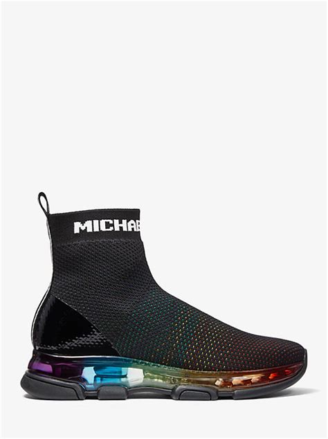 michael kors kendra sneaker|Kendra Rainbow Stretch Knit Sock Sneaker .